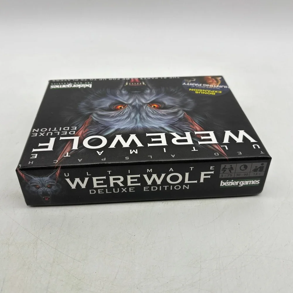 Ultimate Werewolf Deluxe Edition Bezier Games + Hunting Party Expansion COMPLETE